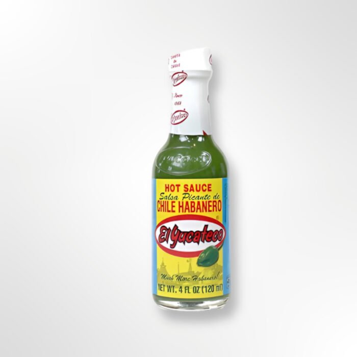 El Yucateco Green Habanero Hot Sauce 12 x 120 ml, 2 l
