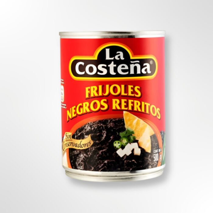 Refried Black Beans La Costeña 12 x 400 g