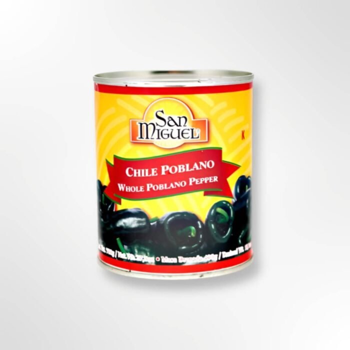 Whole Poblano Chilli San Miguel 12 x 780 g